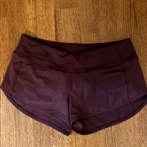 Lululemon Athletica maroon Athletic Shorts
